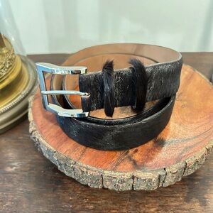 Claudio Orclani  Leather and Fur Belt